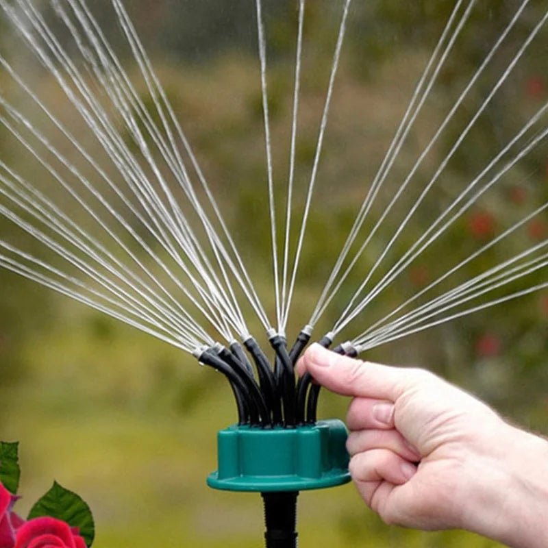 FLOWRING – Automatic Multi-Head 360-Degree Sprinkler for Consistent Garden Irrigation