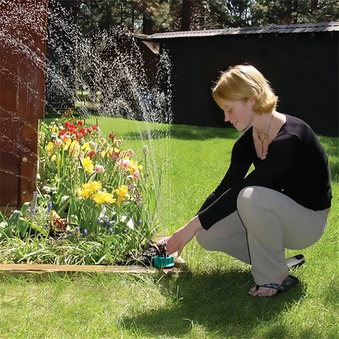 FLOWRING – Automatic Multi-Head 360-Degree Sprinkler for Consistent Garden Irrigation
