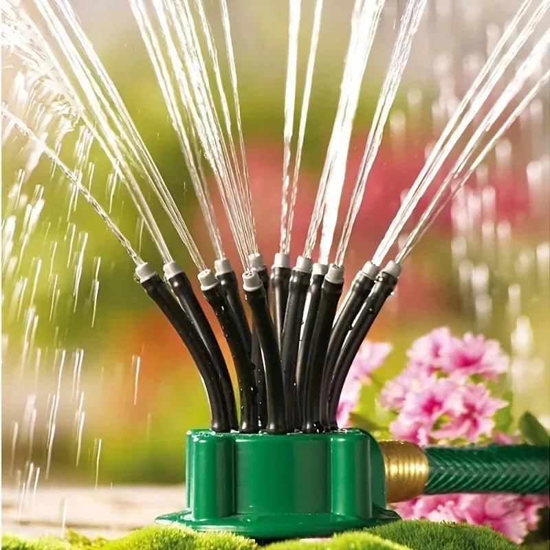 FLOWRING – Automatic Multi-Head 360-Degree Sprinkler for Consistent Garden Irrigation