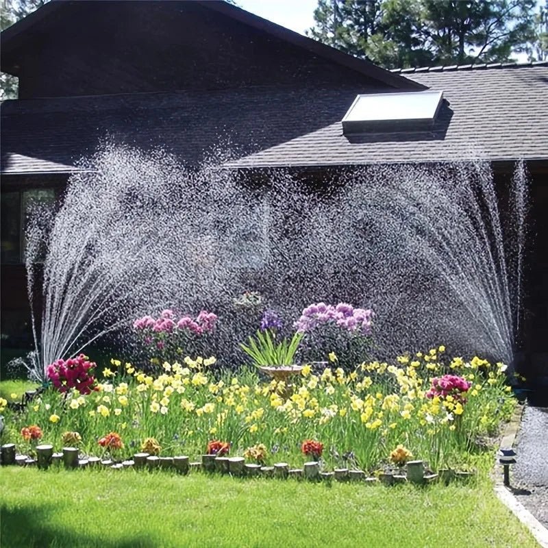FLOWRING – Automatic Multi-Head 360-Degree Sprinkler for Consistent Garden Irrigation