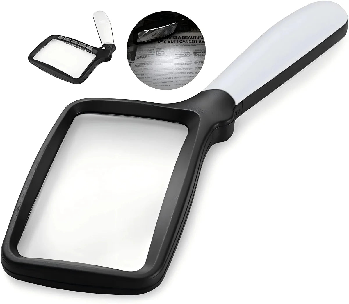 FOCUSLITE – Handheld 3X Magnifying Glass with 5 LED Lights for Clear Viewing