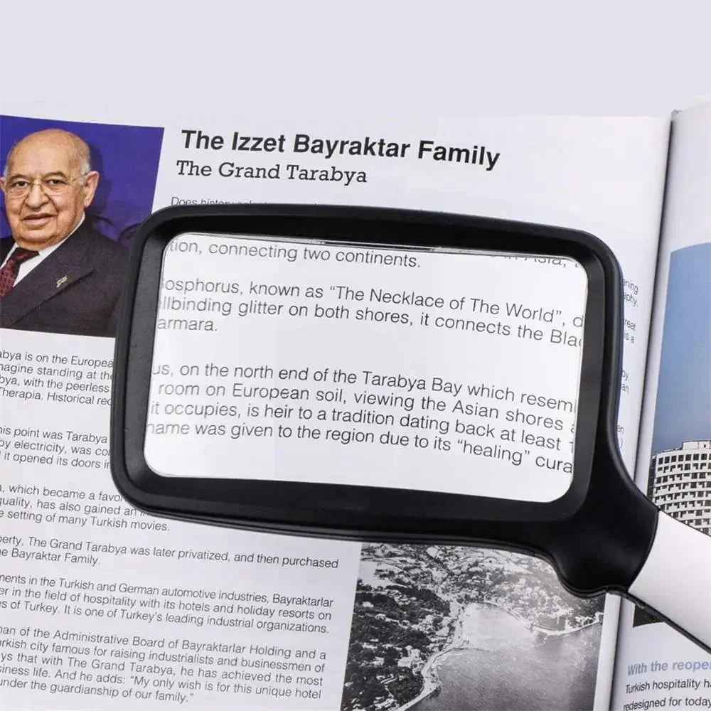 FOCUSLITE – Handheld 3X Magnifying Glass with 5 LED Lights for Clear Viewing