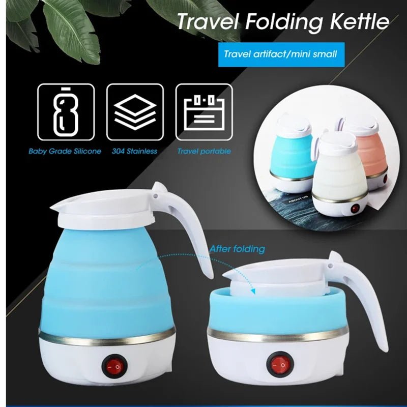 FOLDHEAT – Compact 0.6L Portable Electric Kettle with Folding Design