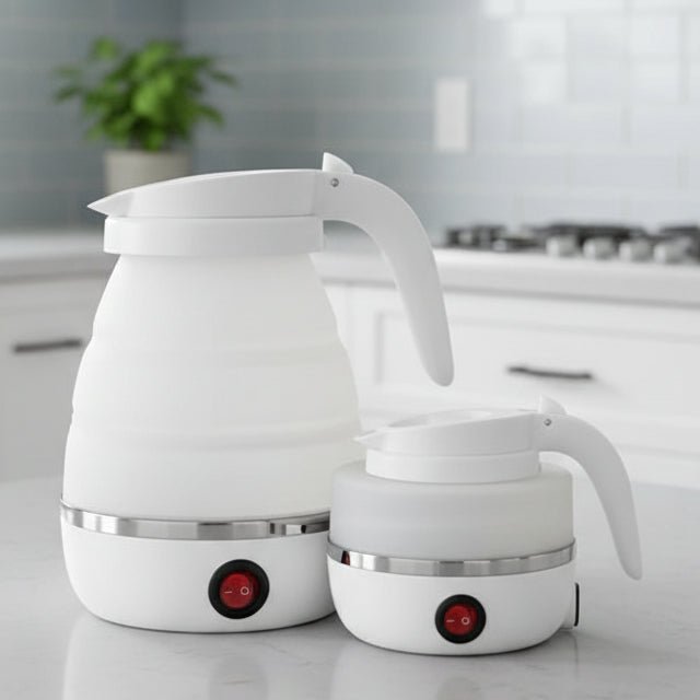 FOLDHEAT – Compact 0.6L Portable Electric Kettle with Folding Design