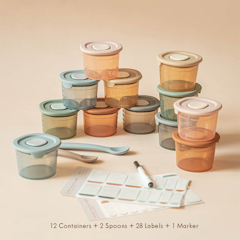 Flash Sale: Silicone Baby Food Containers (12 Pack)