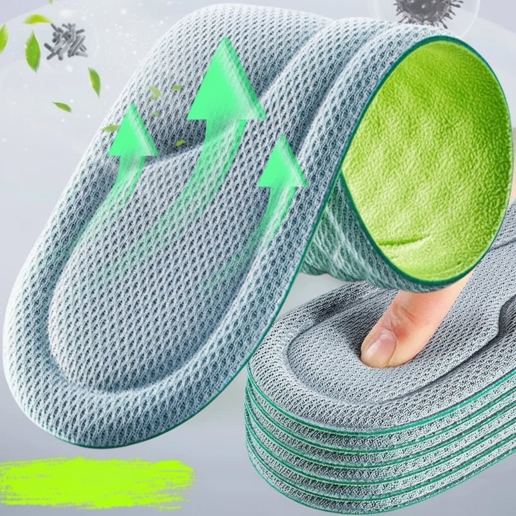 FOOTPURE – Unisex Memory Foam Orthopedic Insoles for Clean & Supportive Wear