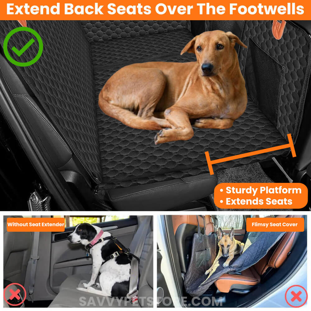 Hard Bottom Car Seat Cover - Durable, Non-Slip Protection for Vehicle Seats