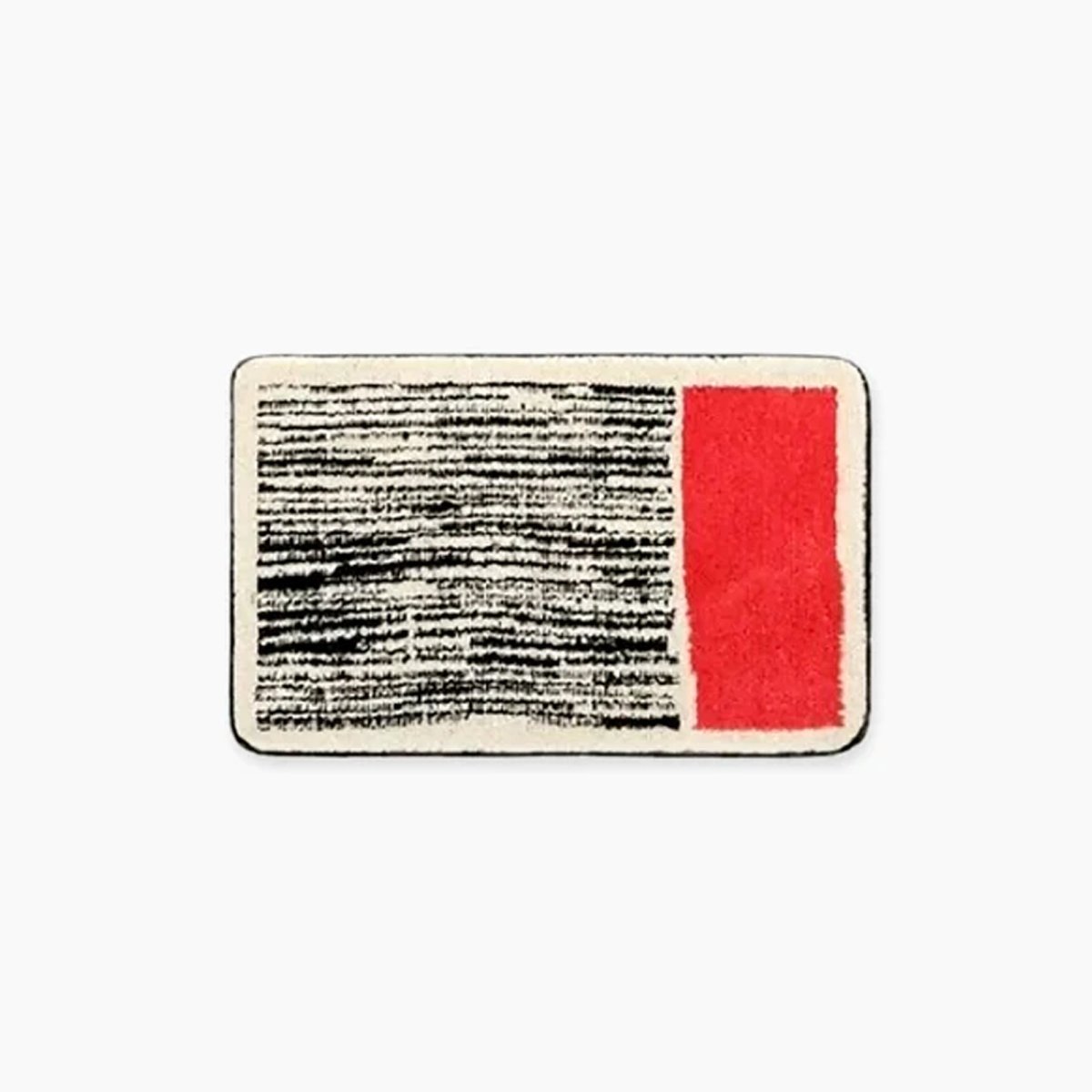 FORMELLE – Handmade Abstract Bath Mat with Secure Non-Slip Backing