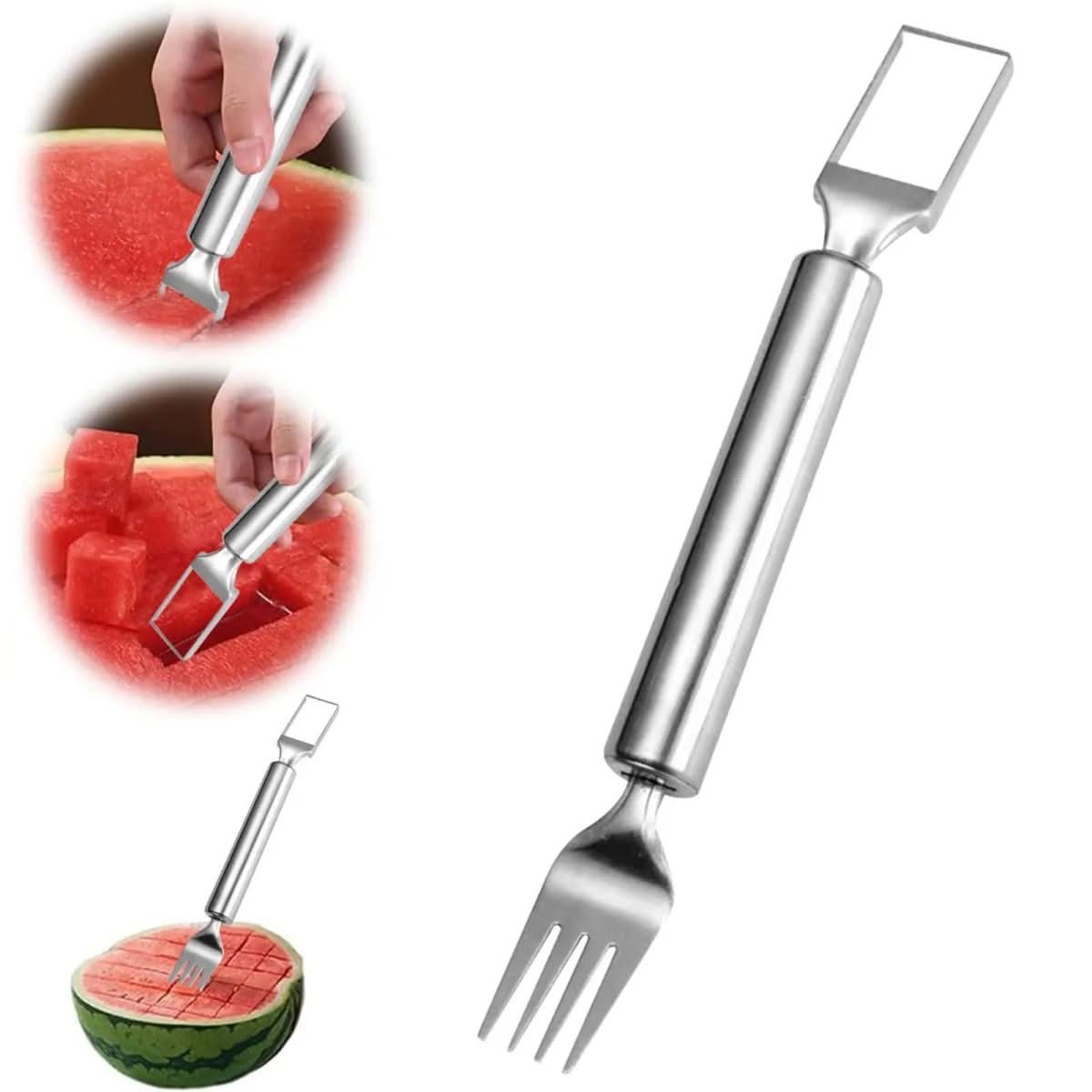 HandyFruit Pro – Dual Blade & Fork for Effortless Fruit Preparation