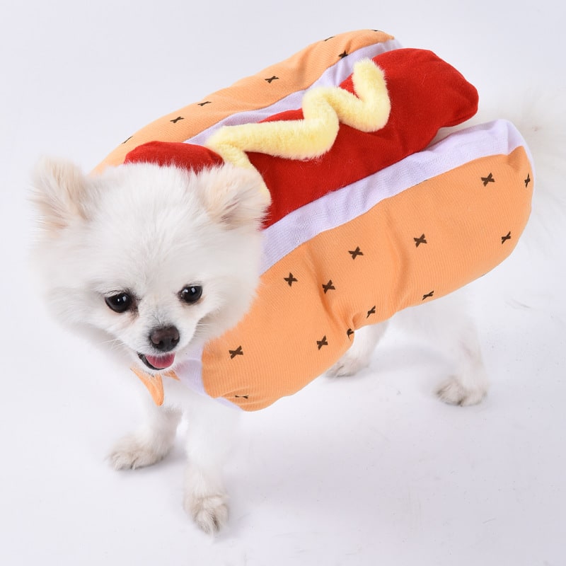 Funny Dog Costume with Novelty Holiday Designs and Adjustable Closures Halloween