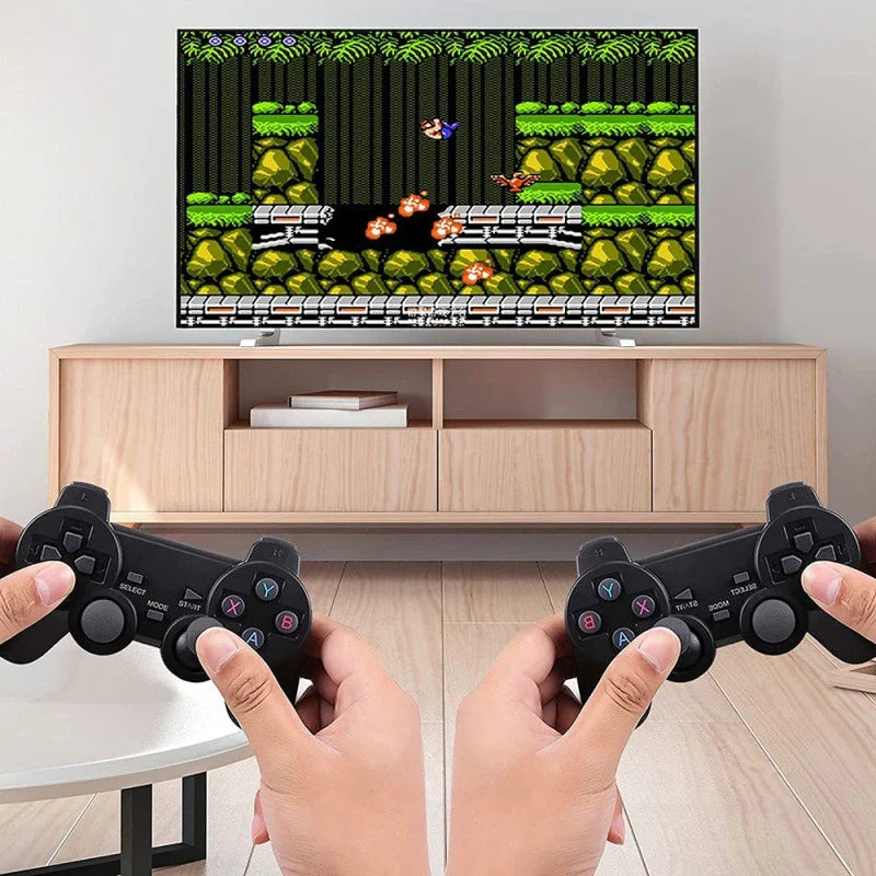 Retro Game Stick Lite Wireless Console with 10,000 Built-in Games - 4K HDMI Video Game Dongle with 2 Controllers for Kids and Adults - Unisex (143 characters)