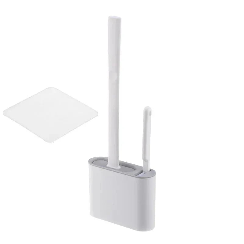 GERMFREE LOO – Silicone Toilet Brush with Holder for Hygienic Cleaning