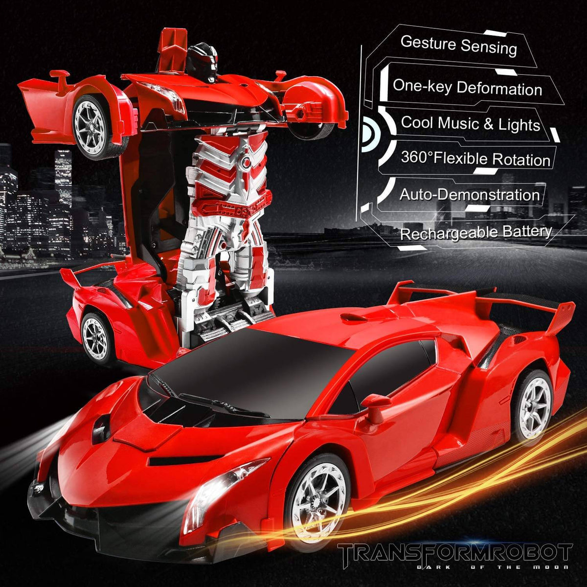 Remote Control Robot Car Transforming Toy