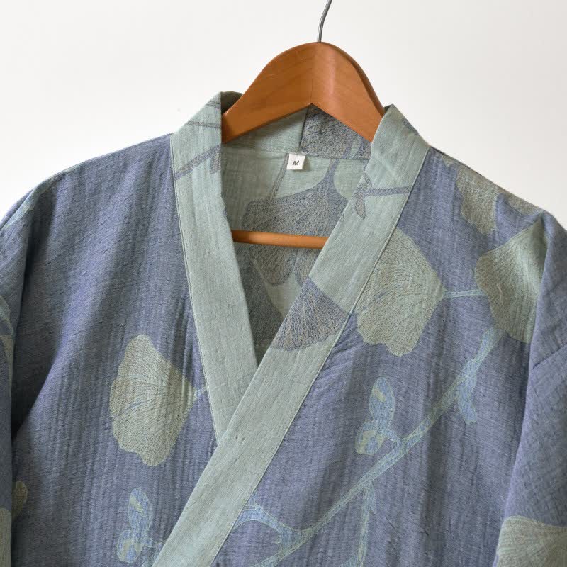 GINKORA – Organic Cotton Kimono Bathrobe for Breathable Everyday Comfort