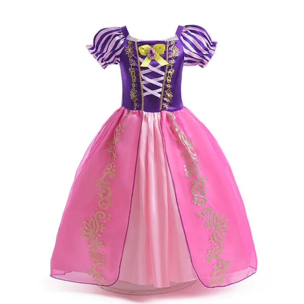 Girls' Halloween Princess Costume and Dresses for Dress Up Tiara Gloves Games