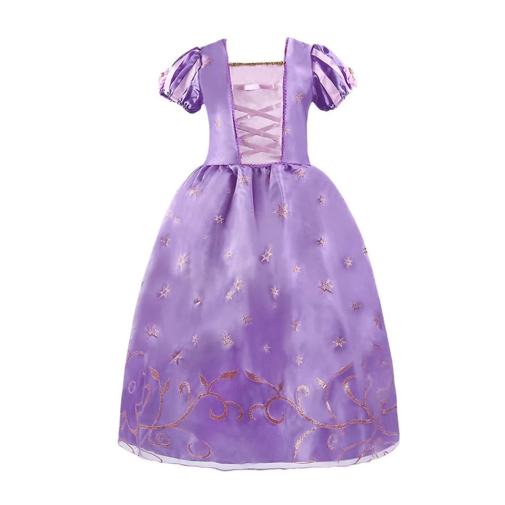 Girls' Halloween Princess Costume and Dresses for Dress Up Tiara Gloves Games