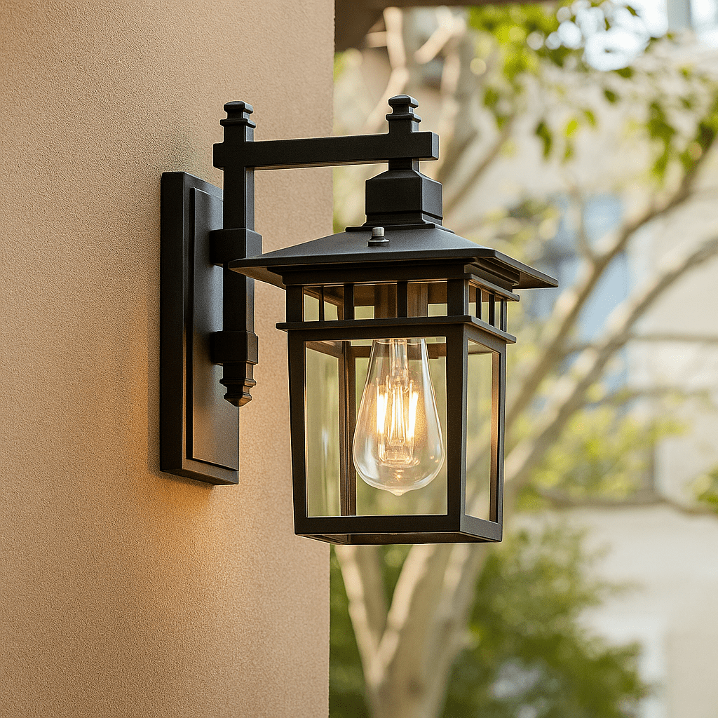 GlowGuard Outdoor Wall Lamp – Adjustable & Weatherproof Light for Home Exteriors