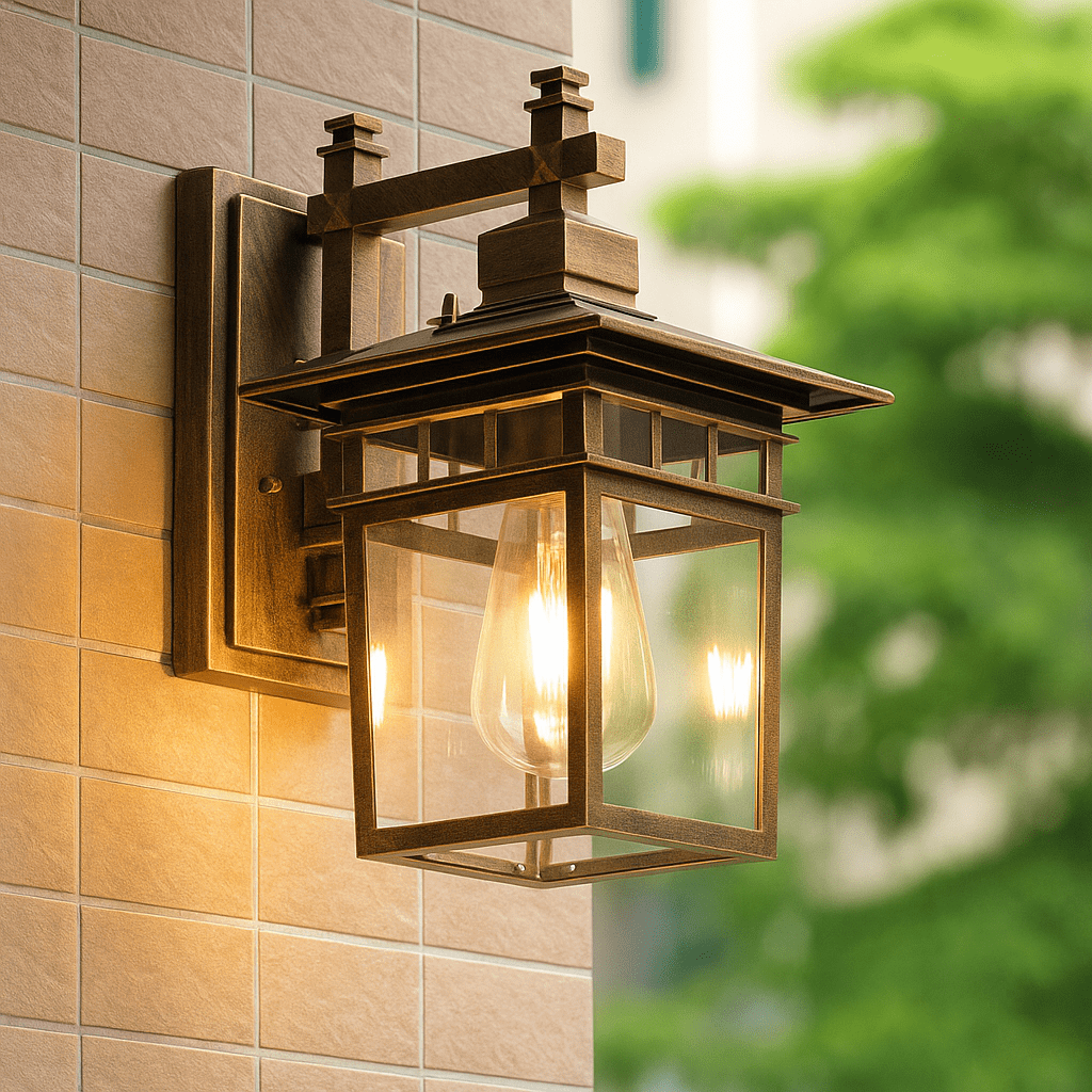 GlowGuard Outdoor Wall Lamp – Adjustable & Weatherproof Light for Home Exteriors