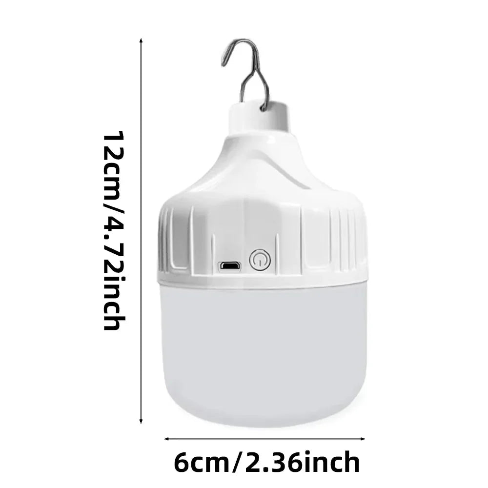 GLOWHUB – Portable USB Rechargeable LED Camping Light with 3 Modes
