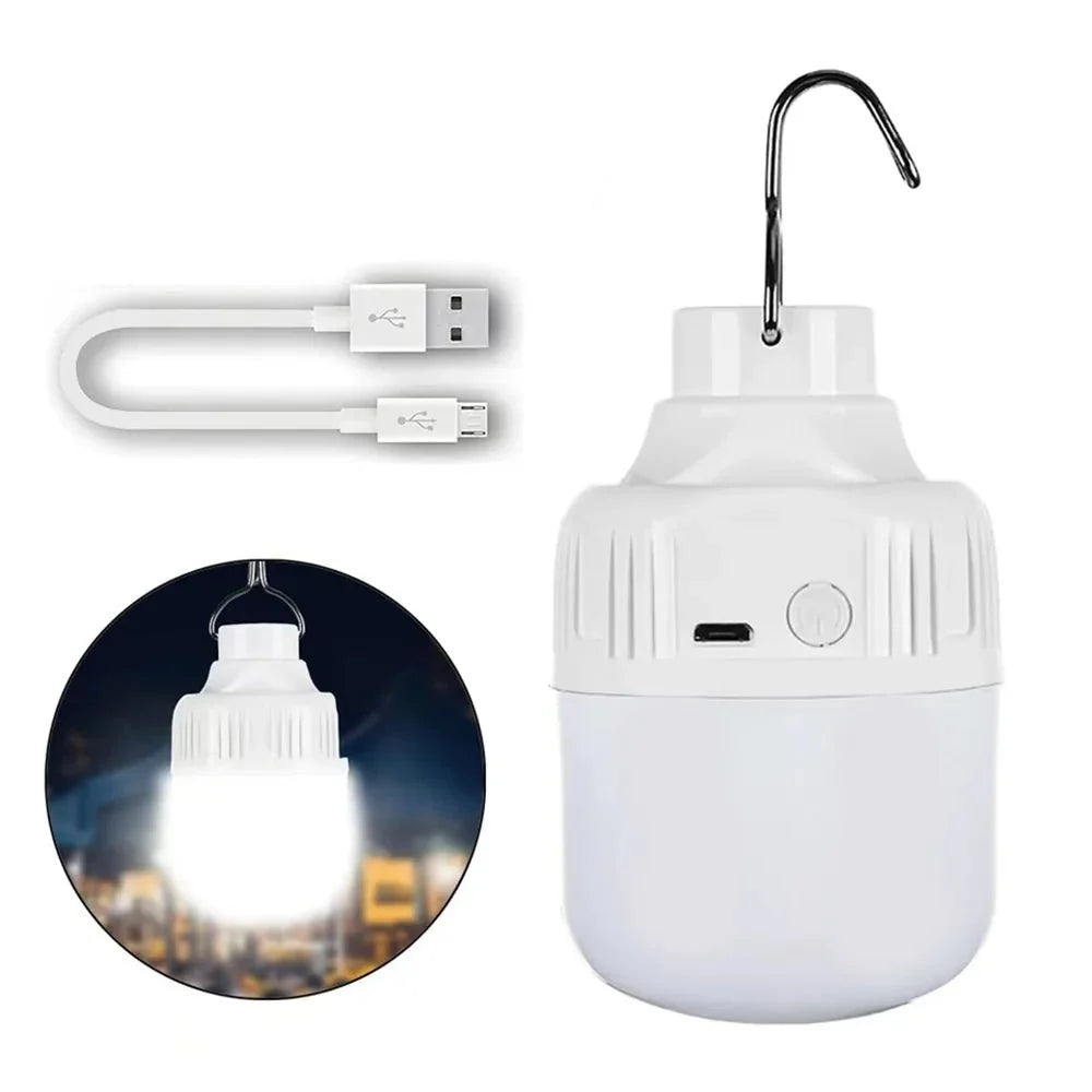 GLOWHUB – Portable USB Rechargeable LED Camping Light with 3 Modes