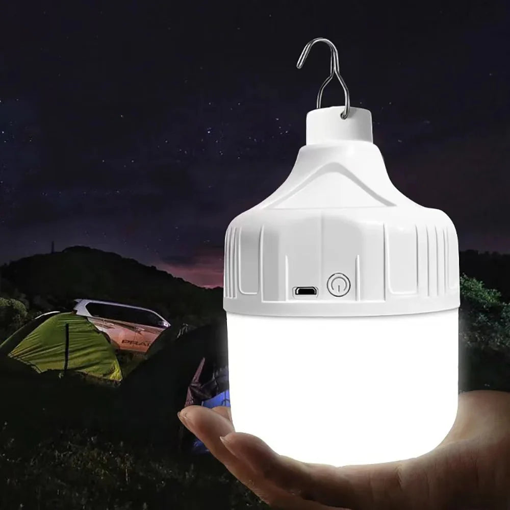 GLOWHUB – Portable USB Rechargeable LED Camping Light with 3 Modes