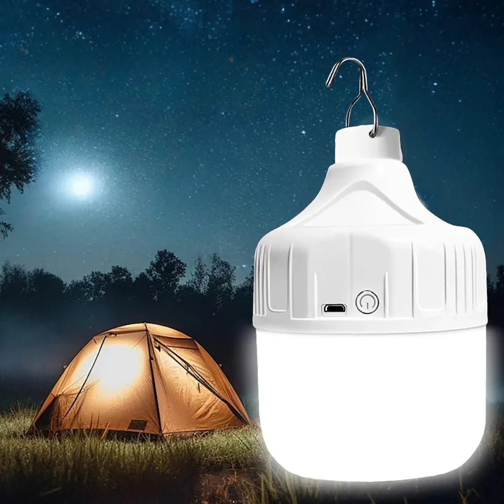 GLOWHUB – Portable USB Rechargeable LED Camping Light with 3 Modes