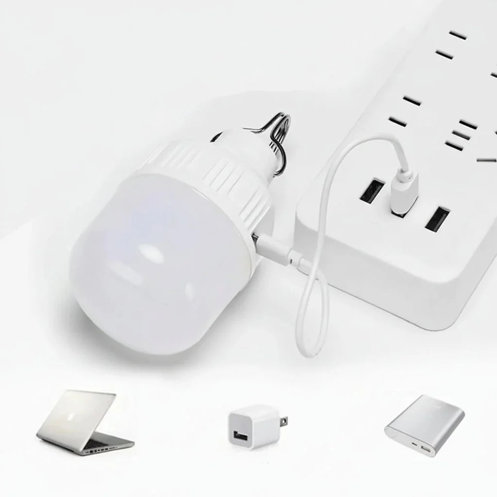 GLOWHUB – Portable USB Rechargeable LED Camping Light with 3 Modes