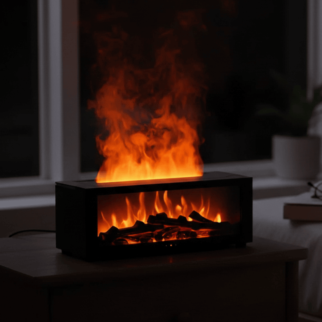 GLOWMIST – Flame Effect Humidifier 4-in-1 for Relaxing Home Vibes