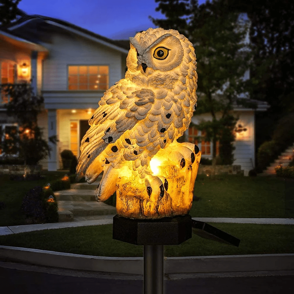 GLOWOWL – Solar Decorative Owl Light for Garden Paths and Yards