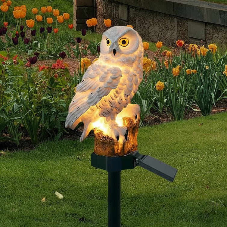 GLOWOWL – Solar Decorative Owl Light for Garden Paths and Yards
