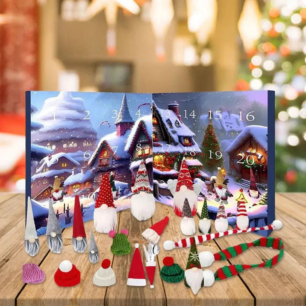 GNOMELYN 2025 – Whimsical Gnome Advent Calendar with 24 Handmade Figures