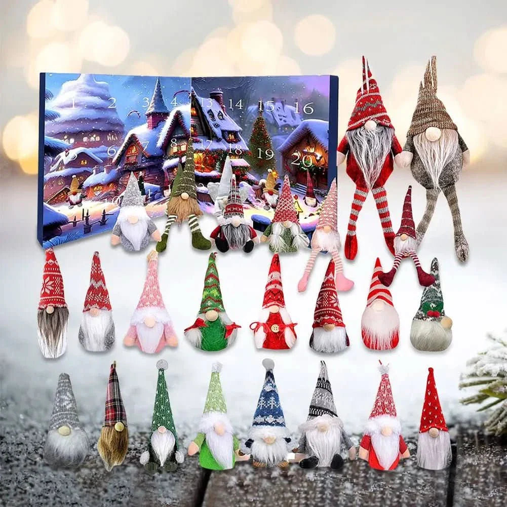 GNOMELYN 2025 – Whimsical Gnome Advent Calendar with 24 Handmade Figures