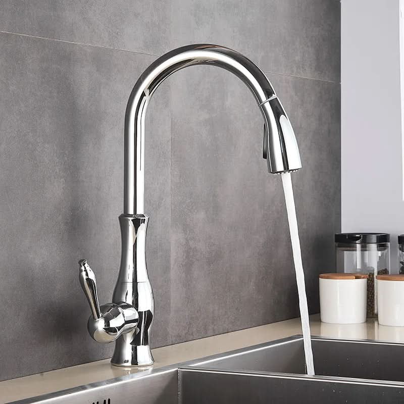 Goldstream – Luxurious Pull-Out Kitchen Mixer with 360° Rotation