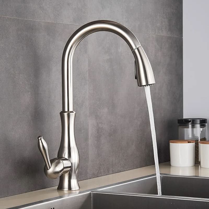Goldstream – Luxurious Pull-Out Kitchen Mixer with 360° Rotation