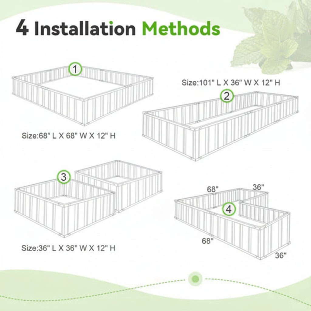 GROWEDGE – Premium Raised Garden Bed with Galvanized Steel