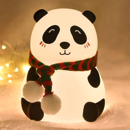 Cute Panda Silicone Night Lamp | Soft Glow LED Lamp for Kids' Bedrooms