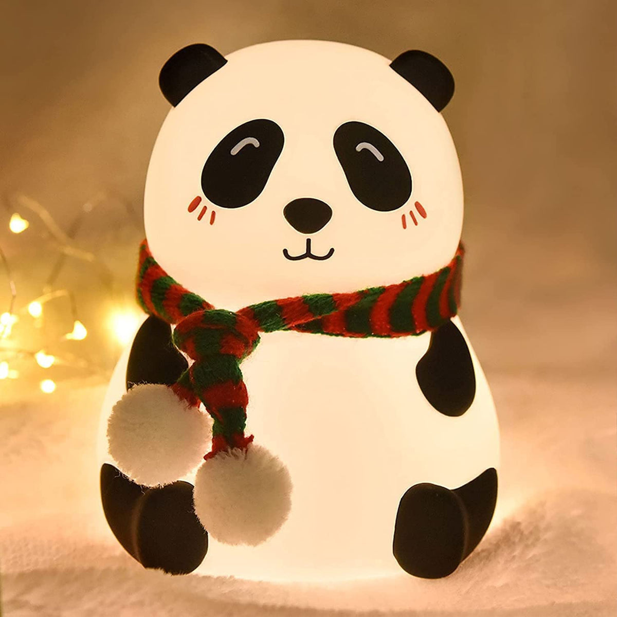 Cute Panda Silicone Night Lamp | Soft Glow LED Lamp for Kids' Bedrooms