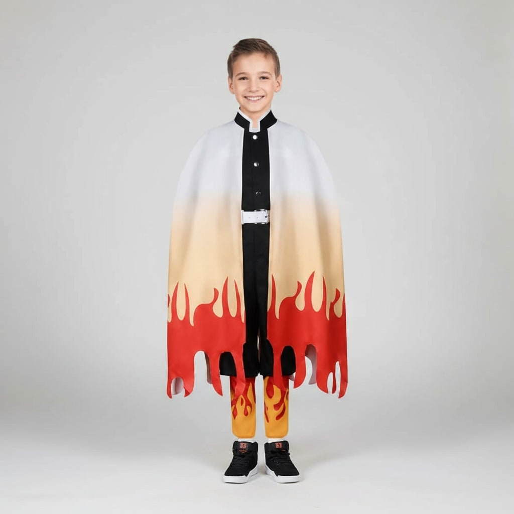 Halloween Anime Cosplay Costume and Outfits with Haori Jacket Checkered Pattern
