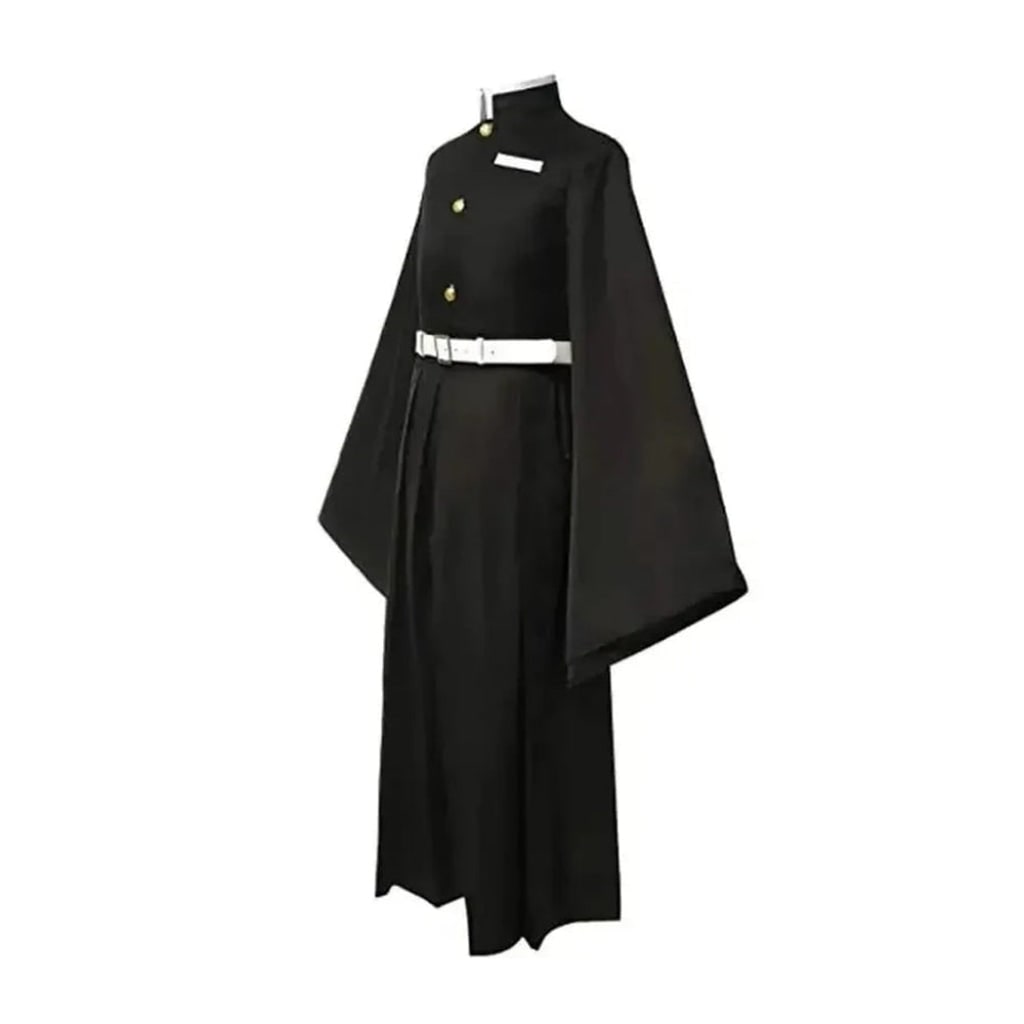 Halloween Anime Cosplay Costume and Outfits with High Collar Wide Sleeves Samurai Style