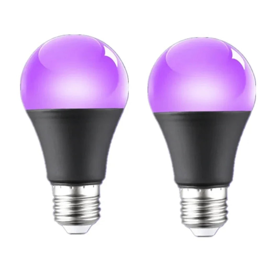 Halloween Blacklight Bulb LED UV Glow Effect A19 for Party Decoration and Haunted House E26