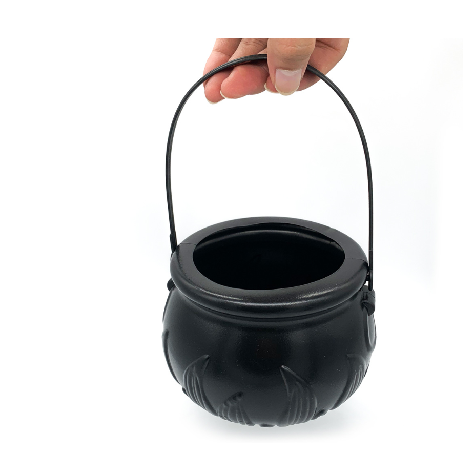 Halloween Cauldron Fog Machine with Color-Changing LED Maker and Mist for Party Table Decoration