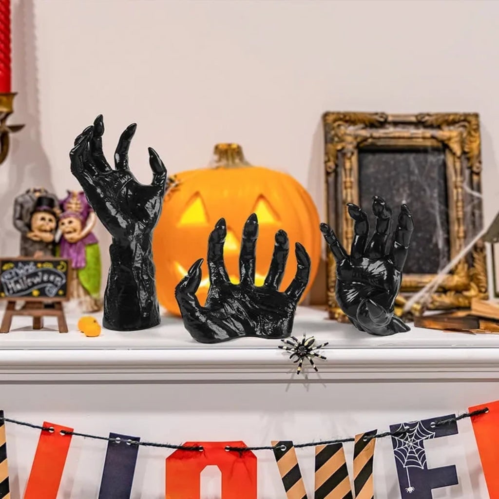 Halloween Creepy Hand Wall Candle Holder and Candlestick Stand for Gothic Decoration