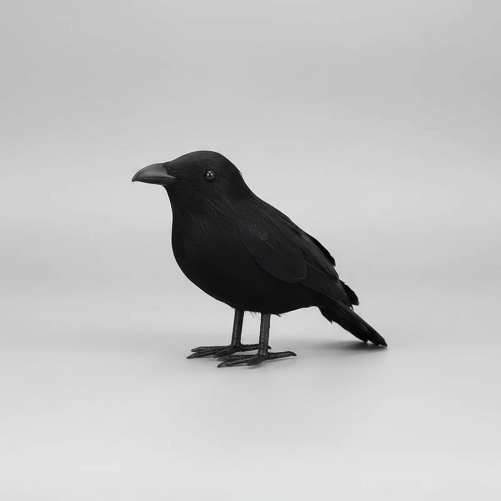 Halloween Crow Decorations Fake Black Artificial for Yard Haunted House Party Decor