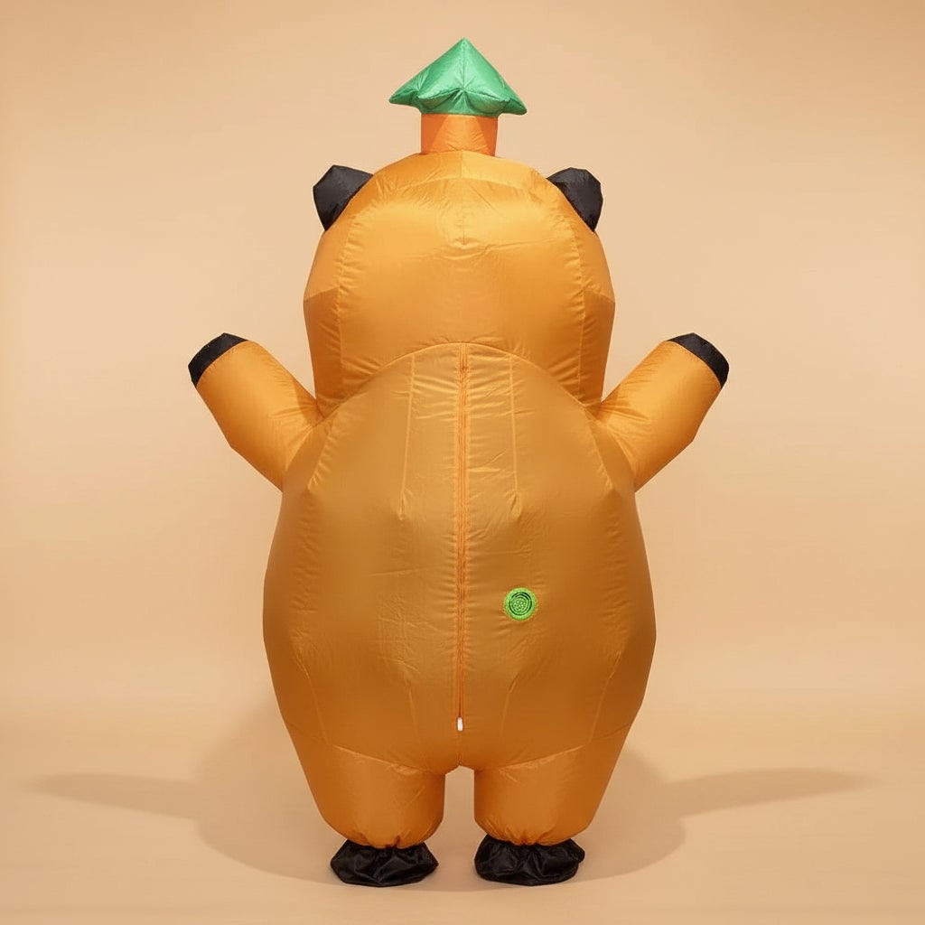 Halloween Inflatable Capybara Costume with Built-In Fan and Mesh Window