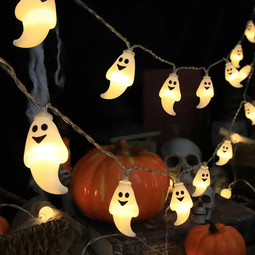 Halloween Outdoor String Lights LED Battery Operated for Patio Party Decoration