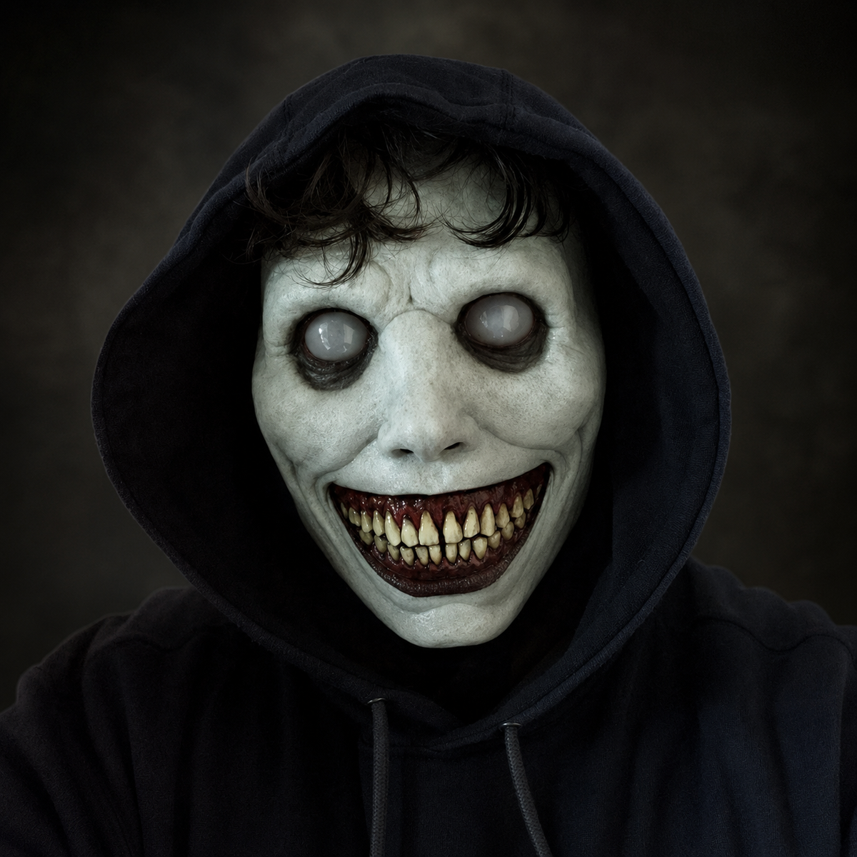 Halloween Scary Creepy Demon Mask with Sharp Teeth for Party and Cosplay Clown
