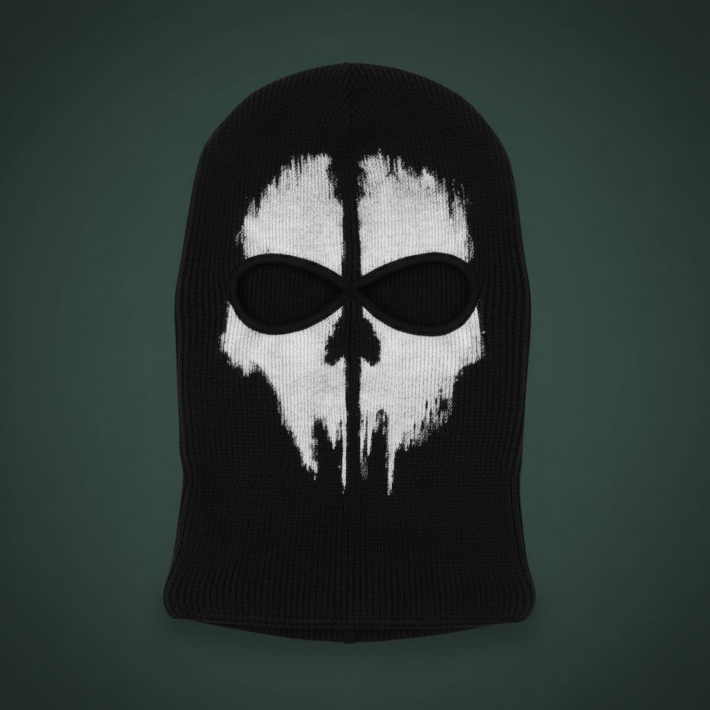 Halloween Skull Balaclava Ski Mask with Full Face Coverage Knit Cold Weather Motorcycle