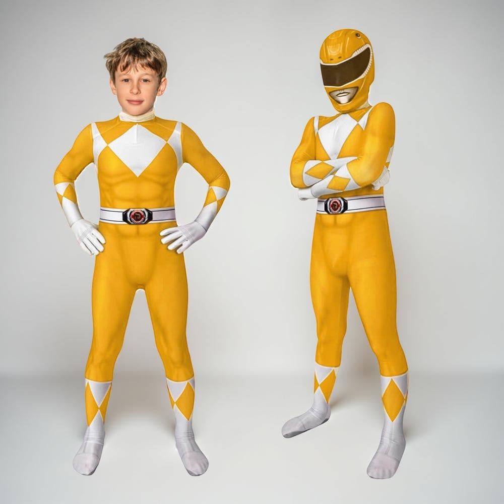 Halloween Superhero Park Ranger Costume Jumpsuit with Mask