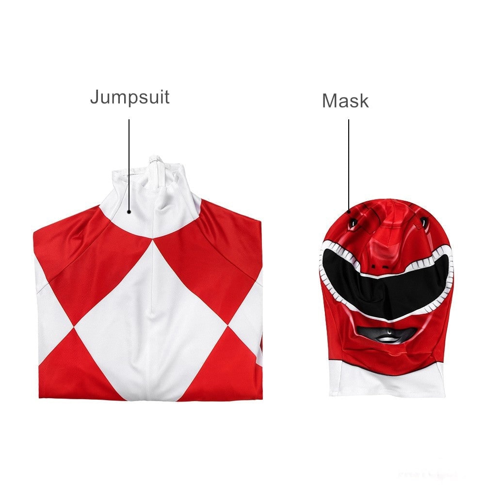 Halloween Superhero Park Ranger Costume Jumpsuit with Mask