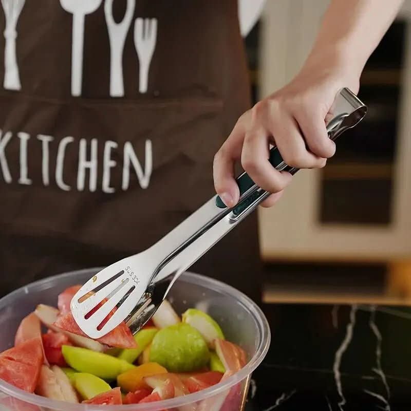 HandyTongs – Non-slip stainless steel tongs for meat, salad & bread